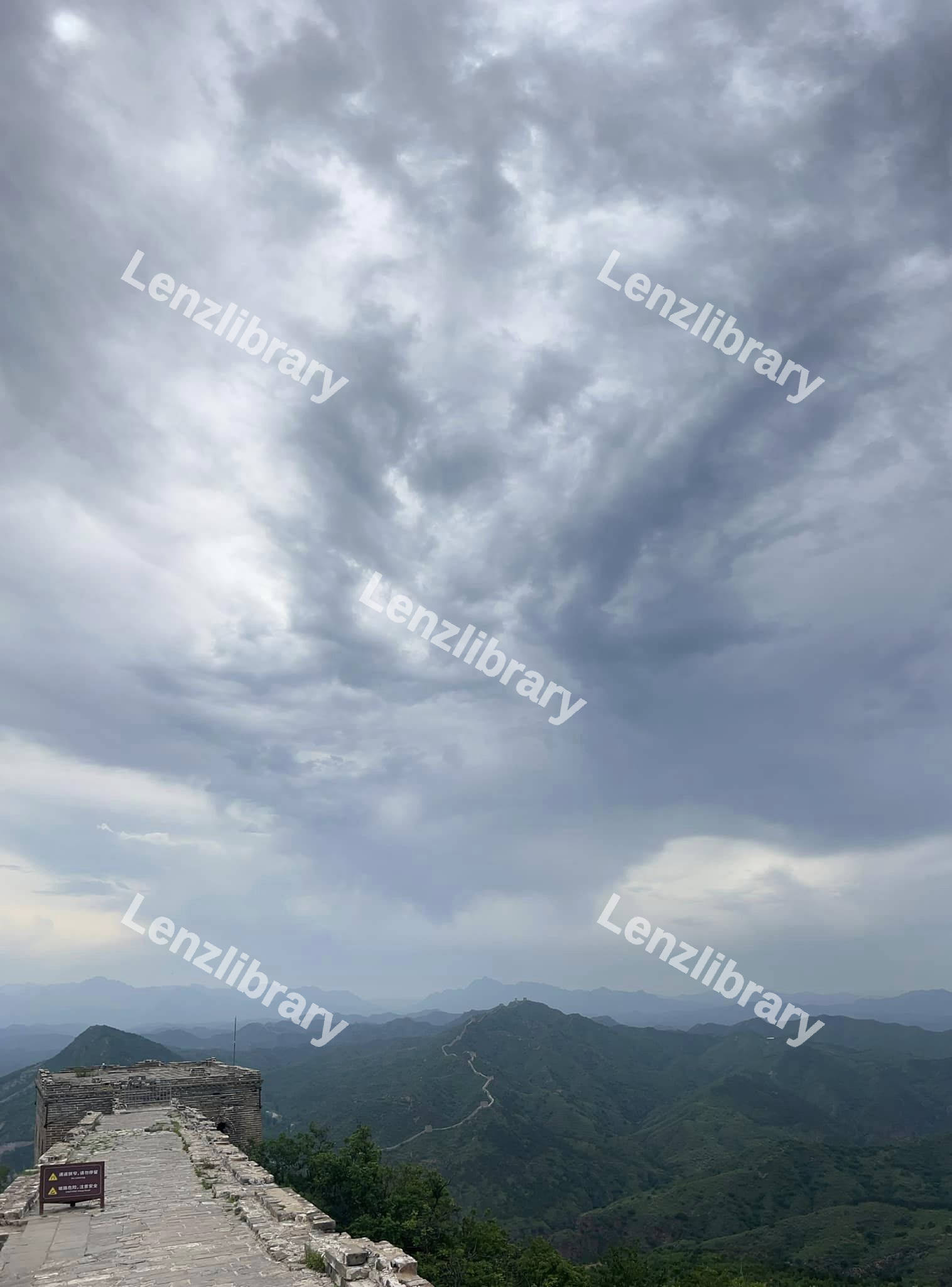 Sky view of mountains